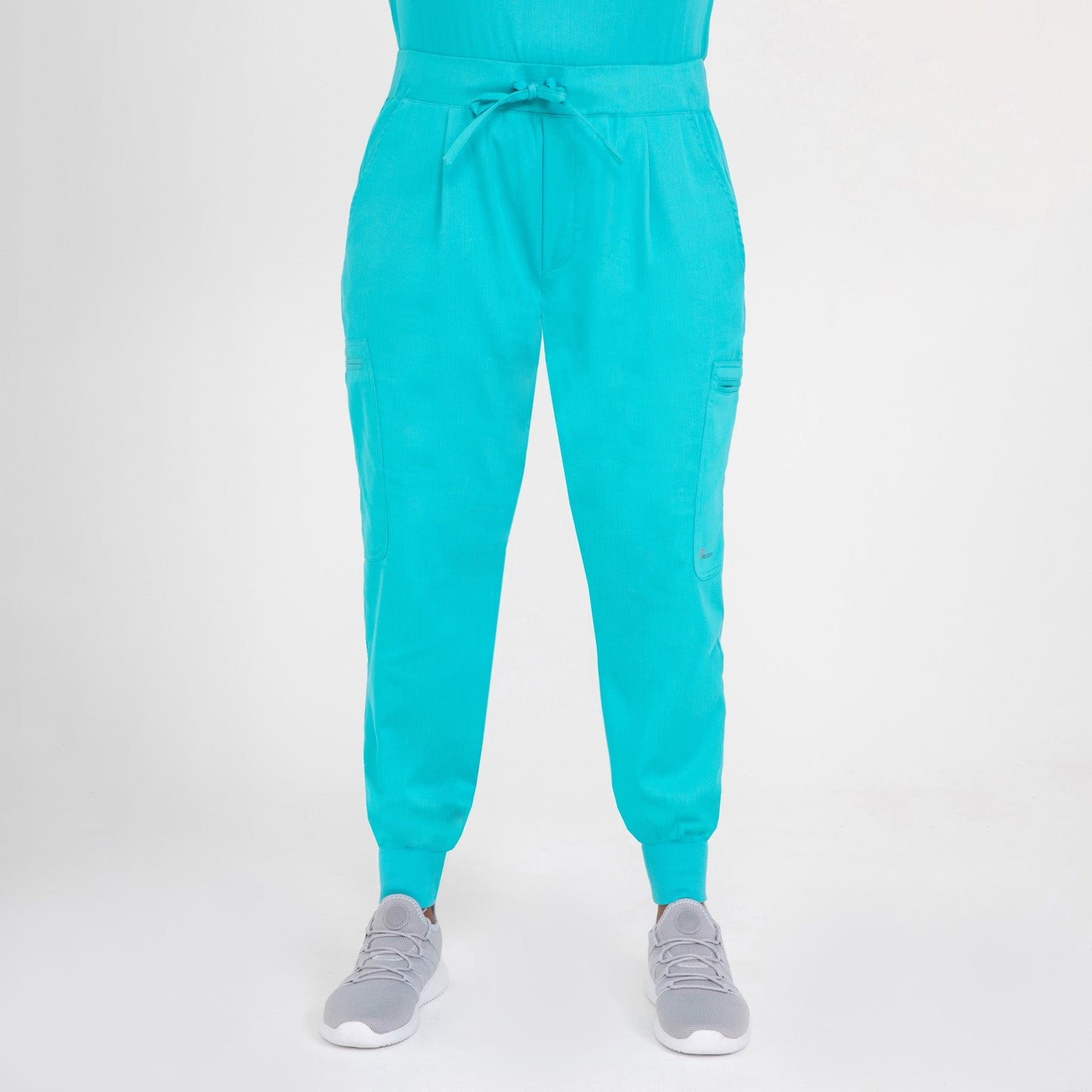 CopperActive™ Scrub Teal Set: Women’s V-neck Top & Jogger Pants