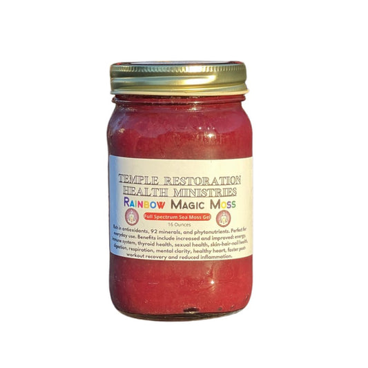 Rainbow Magic Moss: Jude’s Strawberry Jubilee Sea Moss Gel 16 Oz.