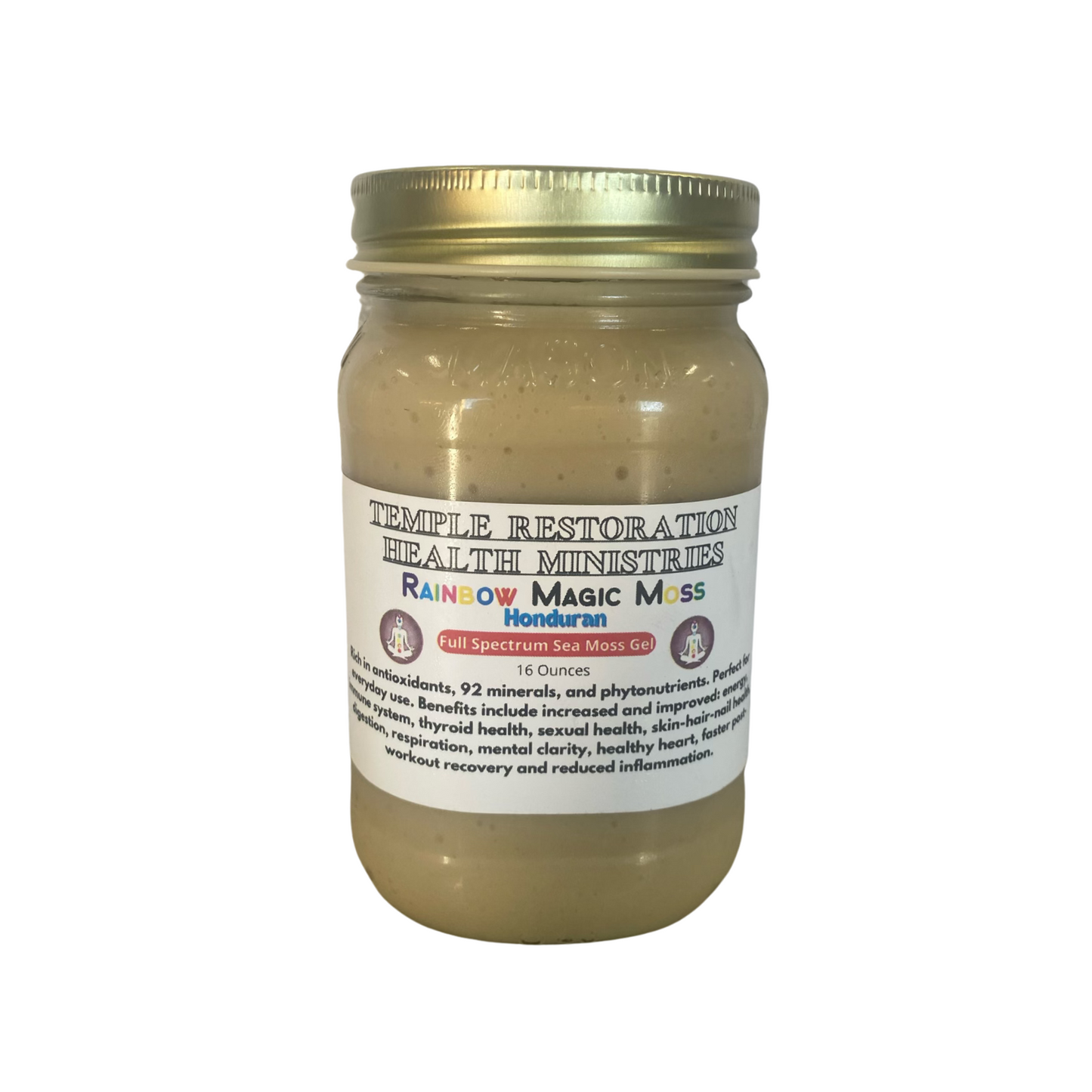 Rainbow Magic Moss Honduran Full Spectrum Sea Moss Gel 16 Oz. - The New Atlantis